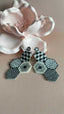 Evil Eye Hexagon Earrings